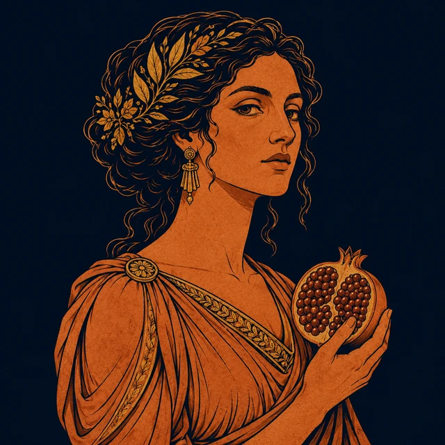 MythWeave original portrait of Hebe as a dignified youthful goddess carrying a small nectar cup