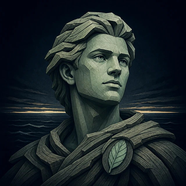 Norse Lichen iron editorial illustration of Ask for the atlas detail view.