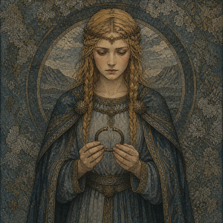 Norse-style detail illustration of Bodvild.
