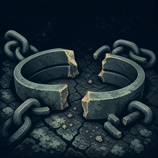 Norse Lichen iron editorial illustration of Dromi for the atlas detail view.