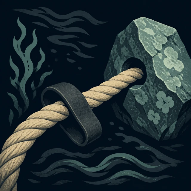 Norse Lichen iron editorial illustration of Gelgja for the atlas detail view.