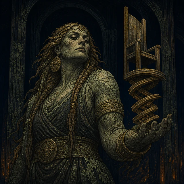 Norse-style detail illustration of Greip.