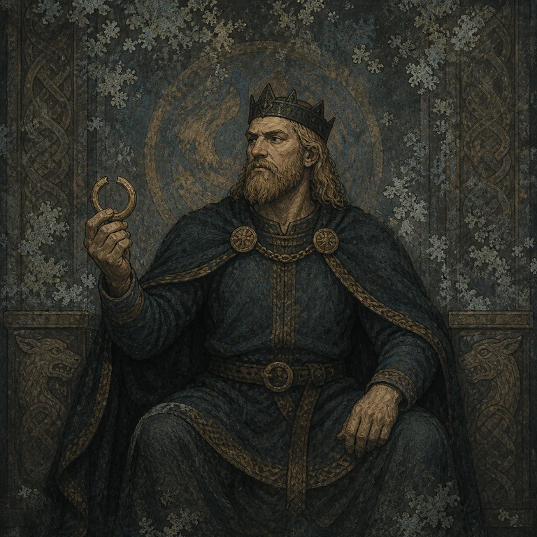 Norse-style detail illustration of Nithud.