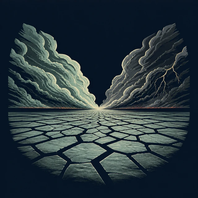 Norse Lichen iron editorial illustration of Vigrid for the atlas detail view.