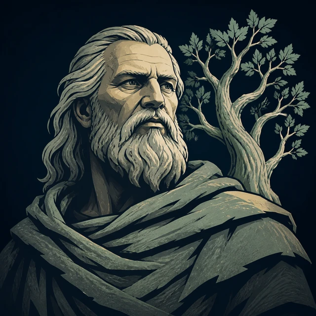 Norse Lichen iron editorial illustration of Volsung for the atlas detail view.